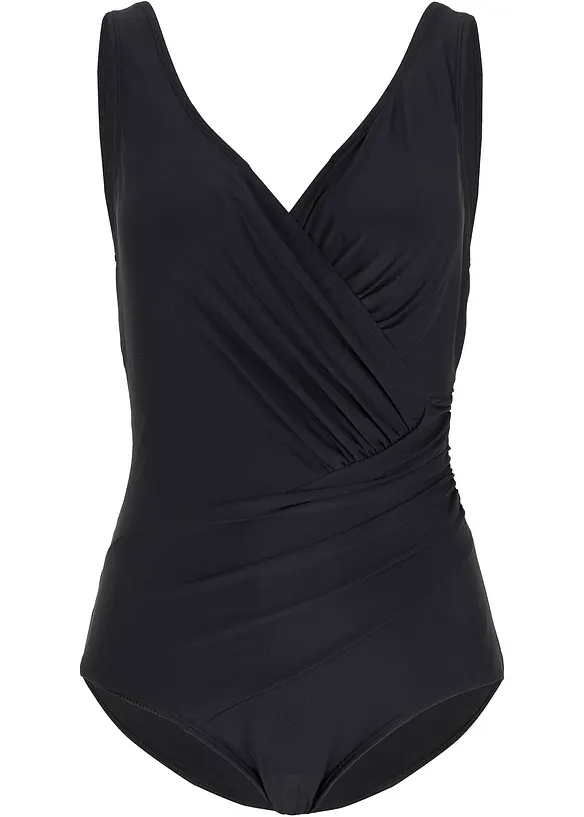 Costume intero incrociato con effetto modellante medio, bonprix