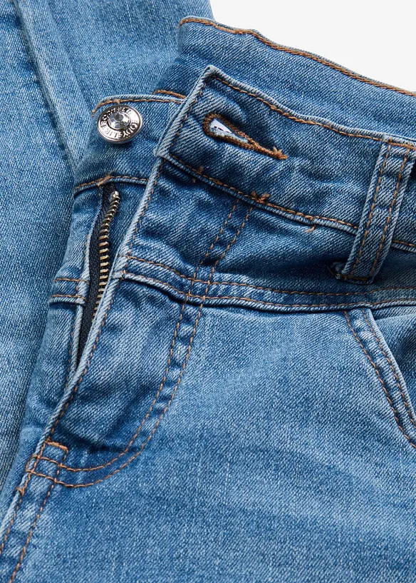 Jeans skinny cropped, vita media, bonprix