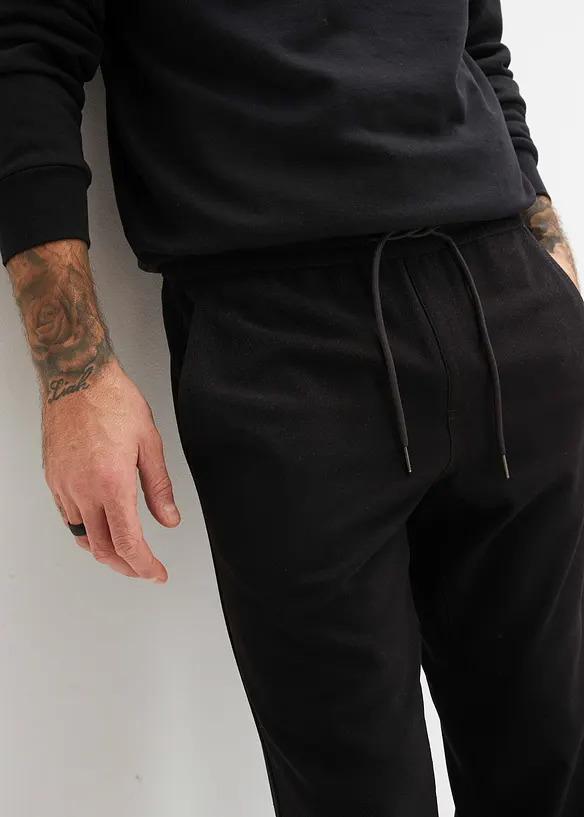 Pantaloni elasticizzati con elastico in vita relaxed fit, straight, bonprix