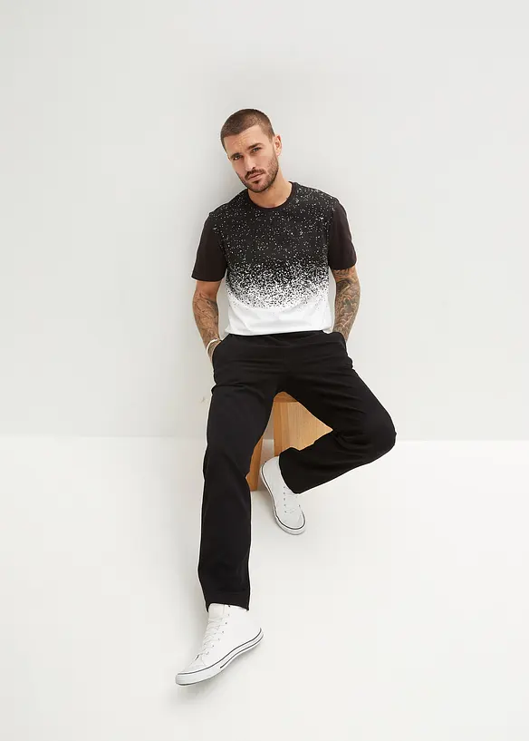 Pantaloni elasticizzati con elastico in vita relaxed fit, straight, bonprix