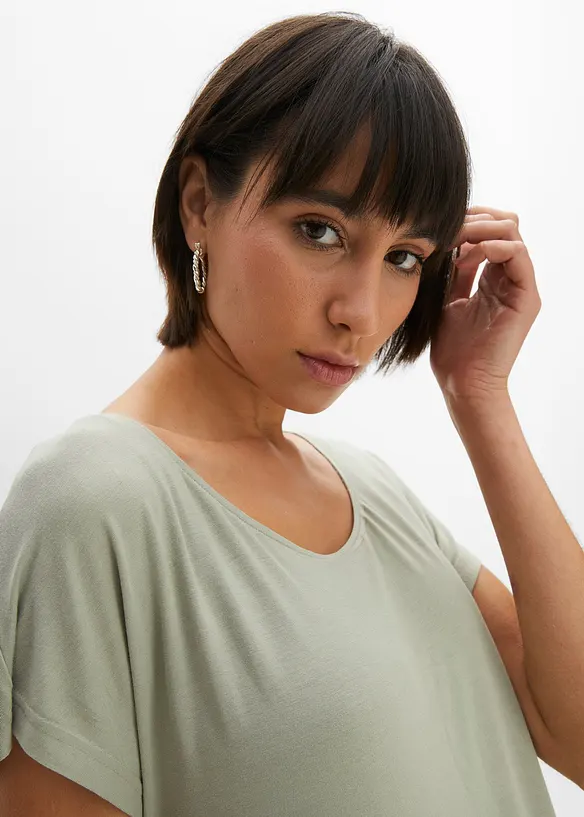 Maglia lunga in morbido misto viscosa, bonprix