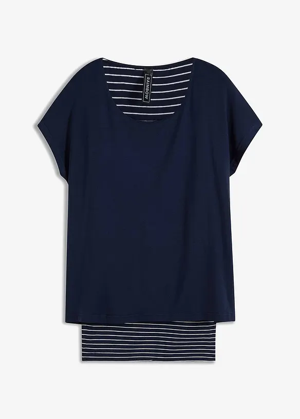 Maglia lunga in morbido misto viscosa, bonprix