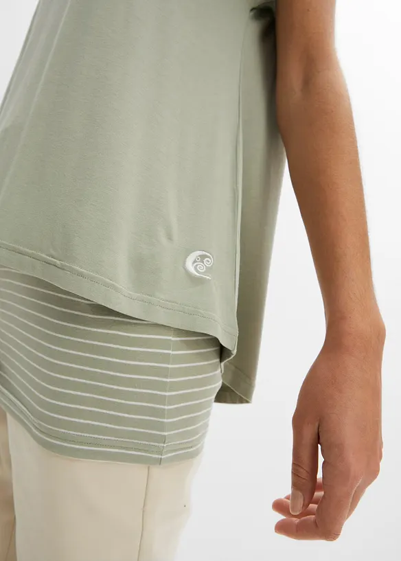 Maglia lunga in morbido misto viscosa, bonprix