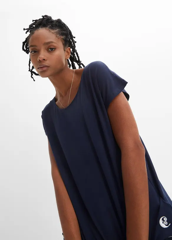 Maglia lunga in morbido misto viscosa, bonprix