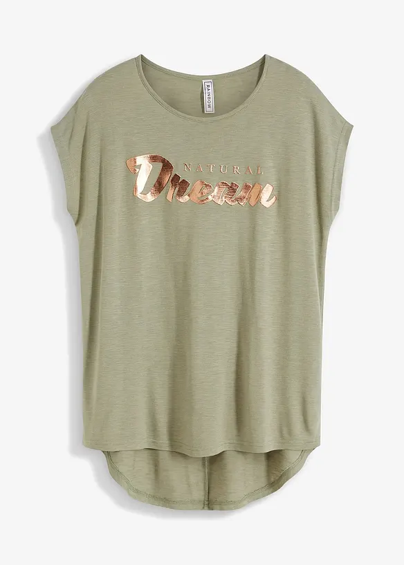 Maglia lunga in misto viscosa, bonprix