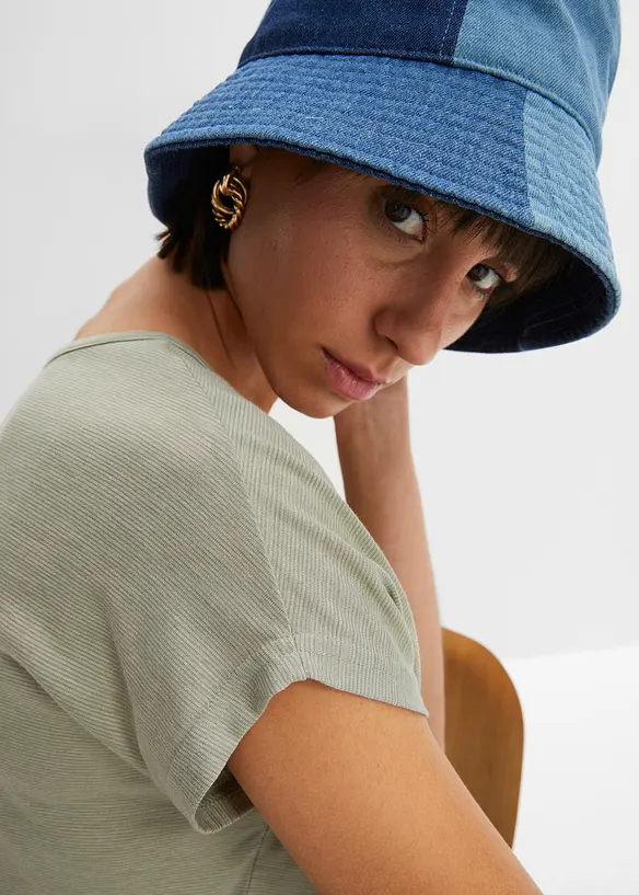 Maglia lunga in misto viscosa, bonprix