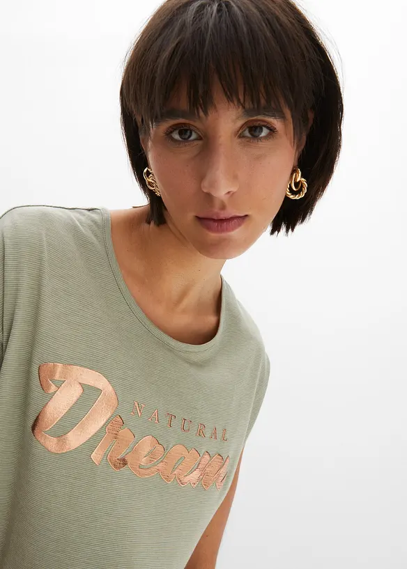 Maglia lunga in misto viscosa, bonprix