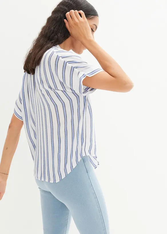 Camicetta crinkle in viscosa fluida, bonprix