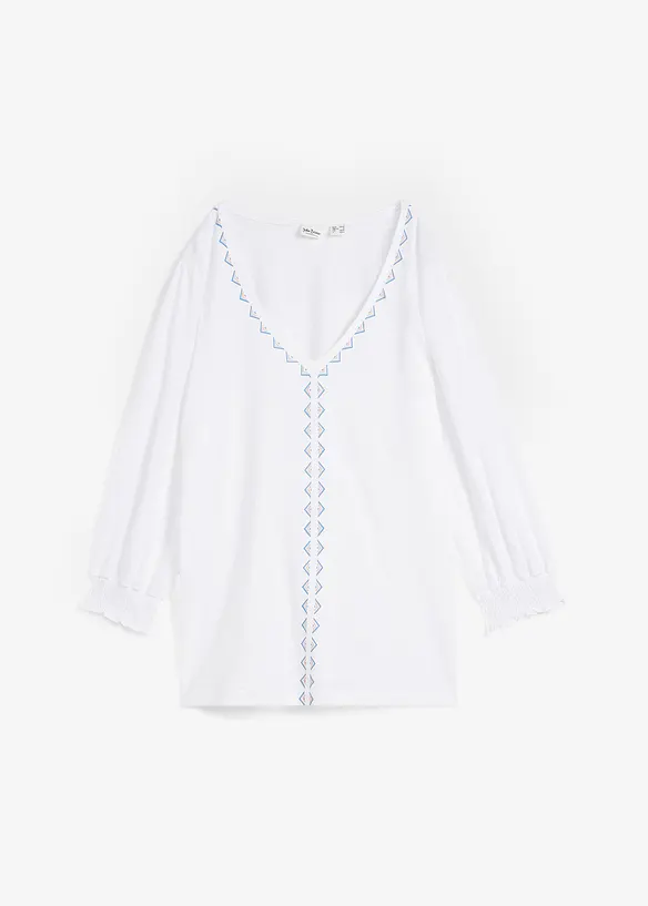 Maglia lunga in misto viscosa, bonprix
