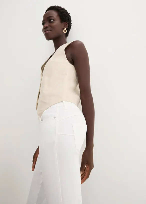 Pantaloni elasticizzati in cotone, bonprix