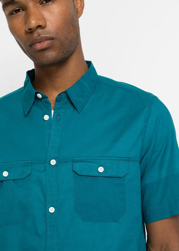 Camicia a maniche corte in puro cotone, bonprix