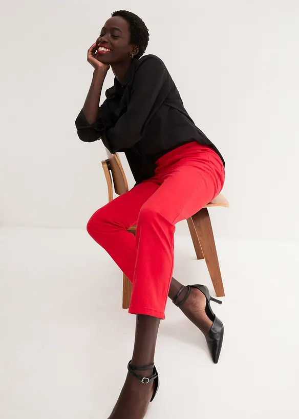 Pantaloni cropped elasticizzati, bonprix