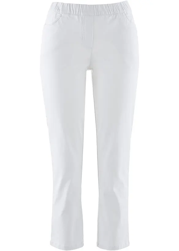 Pantaloni cropped elasticizzati, bonprix