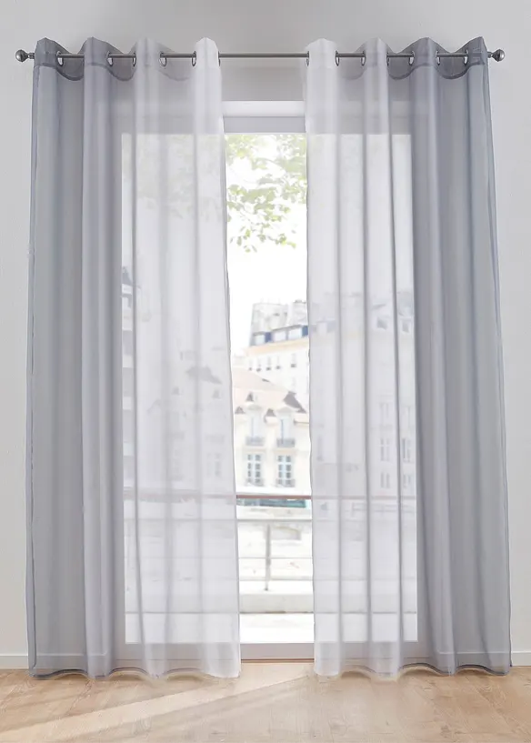 Tenda con poliestere riciclato e colori sfumati (pacco da 2), bonprix