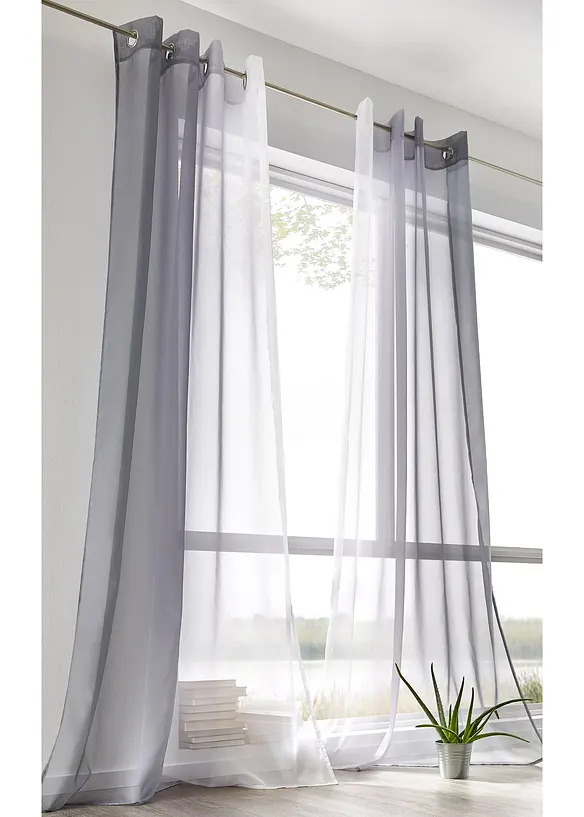 Tenda con poliestere riciclato e colori sfumati (pacco da 2), bonprix