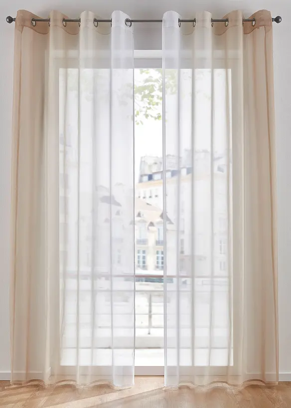 Tenda con poliestere riciclato e colori sfumati (pacco da 2), bonprix