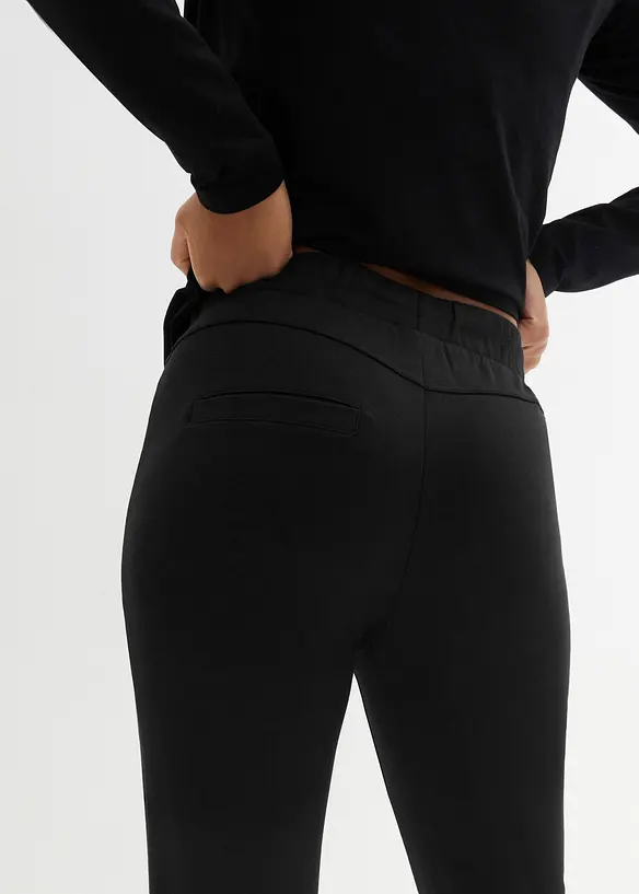 Pantaloni comodi con elastico in vita in punto di Roma, bonprix
