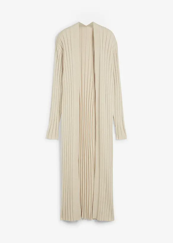 Maxi cardigan in misto seta, bonprix