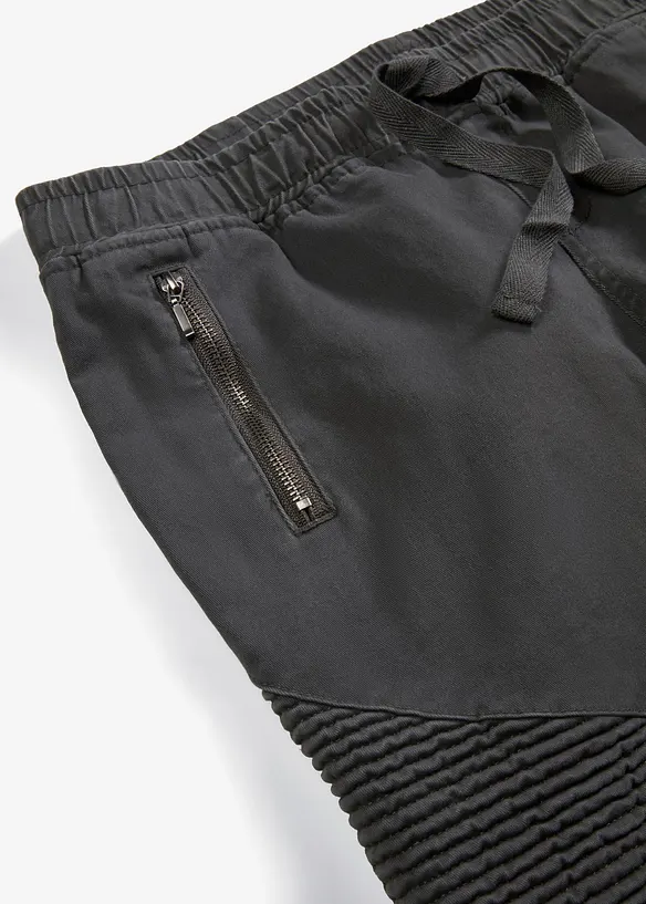Pantaloni con dettagli in stile biker, bonprix