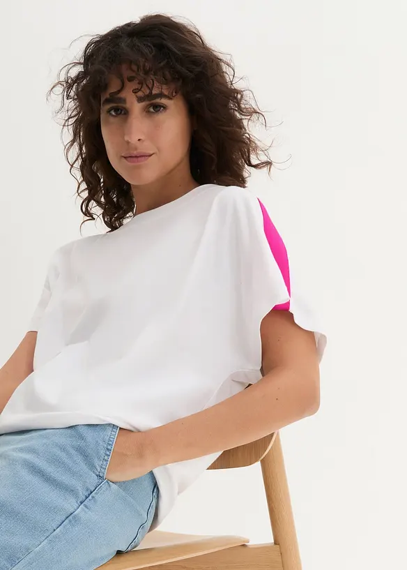 T-shirt con righe neon, bonprix