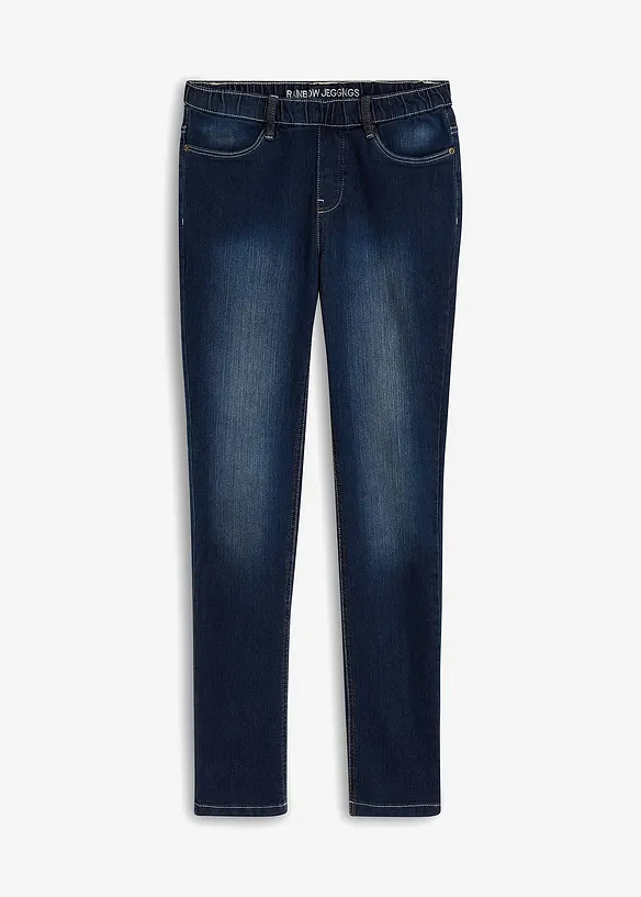 Jeggings skinny con cinta comoda, vita media, bonprix
