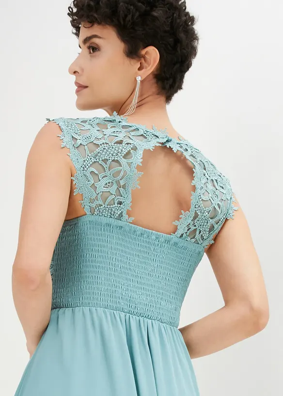 Abito da sera lungo con pizzo, bonprix