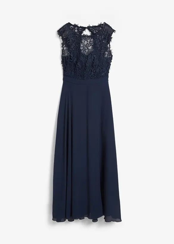 Abito da sera lungo con pizzo, bonprix
