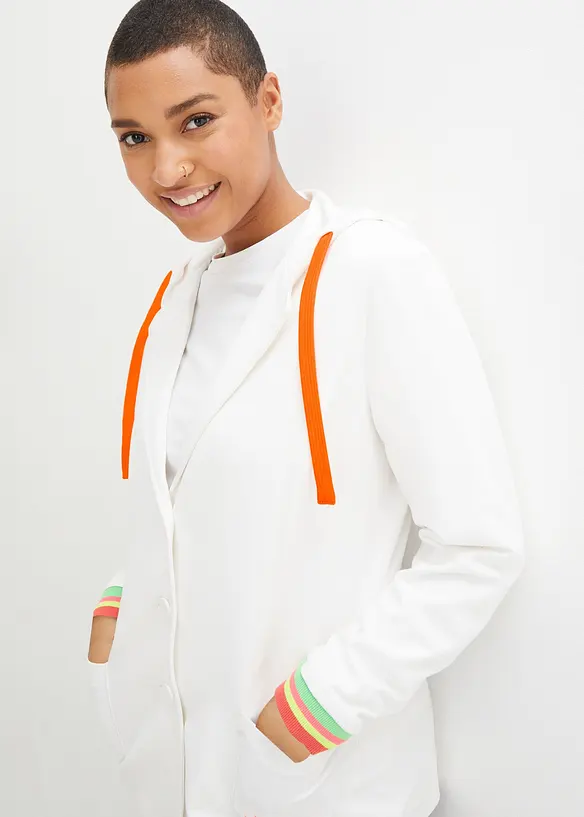 Blazer in felpa di misto viscosa, bonprix
