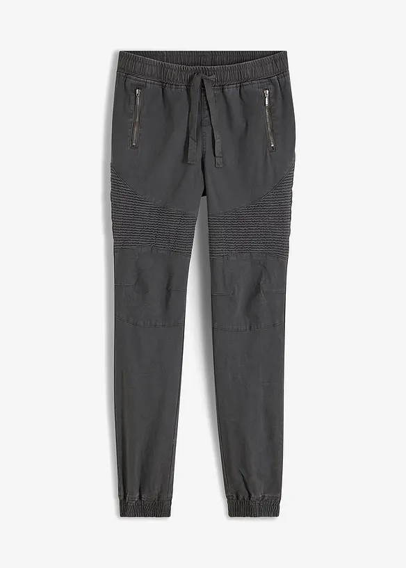 Pantaloni con dettagli in stile biker, bonprix