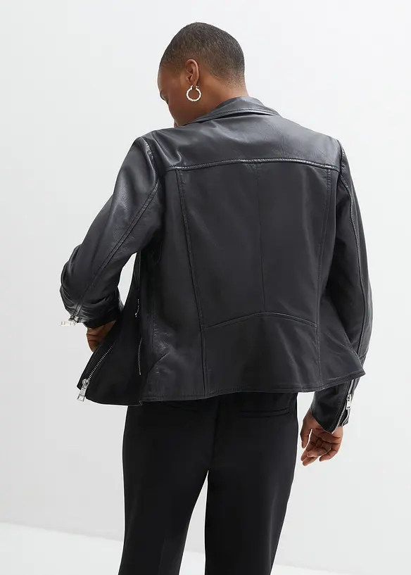 Giacca biker in nappa, bonprix