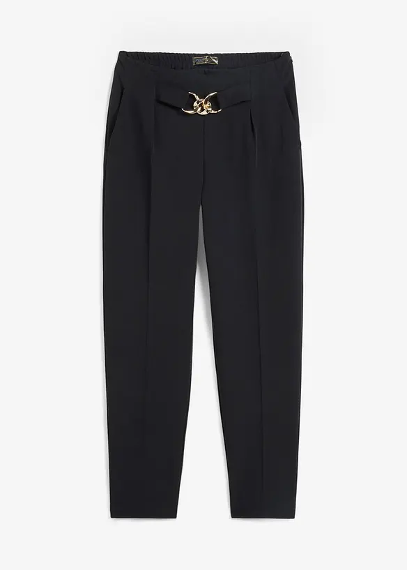 Pantaloni con pinces e chiusura decorativa, bpc selection