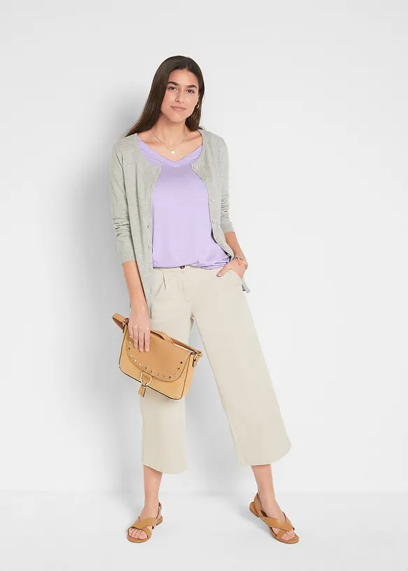 Maglia lunga in morbida viscosa (pacco da 2), bonprix