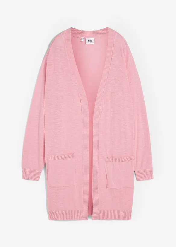 Cardigan in filato fine di cotone, bonprix