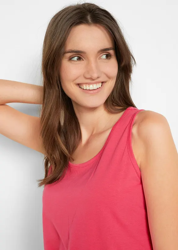 Top lungo in puro cotone (pacco da 5), bonprix