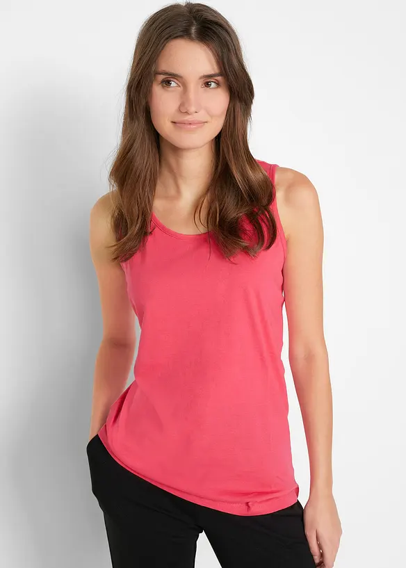 Top lungo in puro cotone (pacco da 5), bonprix
