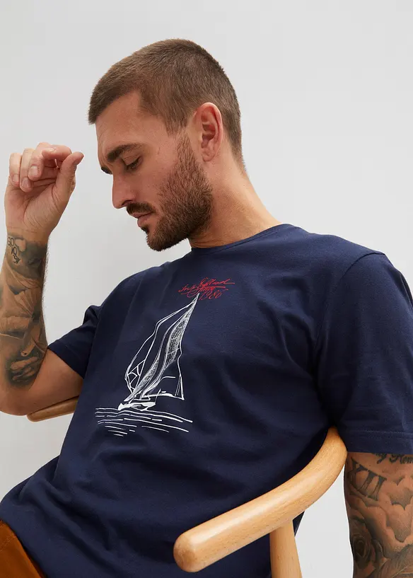 T-shirt in puro cotone biologico (pacco da 2), bonprix