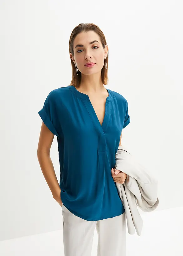 Maglione a trecce in puro cotone biologico riciclabile, bonprix