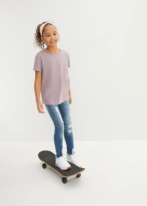 T-shirt in puro cotone biologico (pacco da 3), bonprix