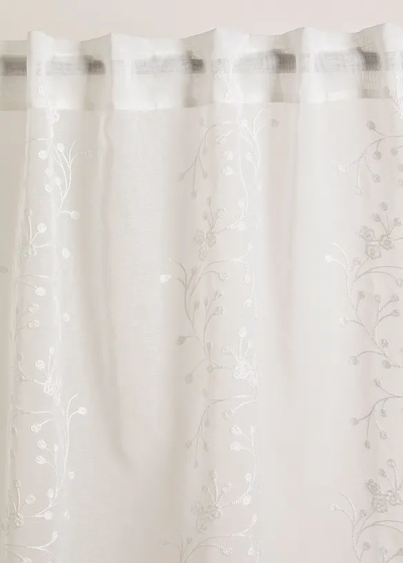 Tenda trasparente ricamata (pacco da 1), bonprix