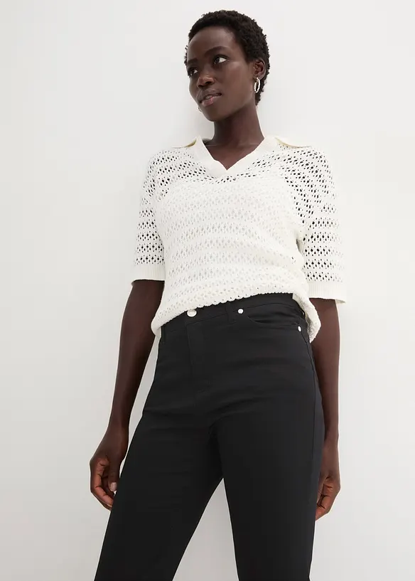 Pantaloni elasticizzati in cotone, bonprix