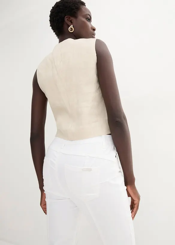 Pantaloni elasticizzati in cotone, bonprix