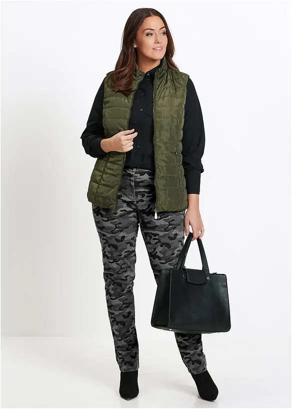 Camicia in popeline di misto cotone, bonprix