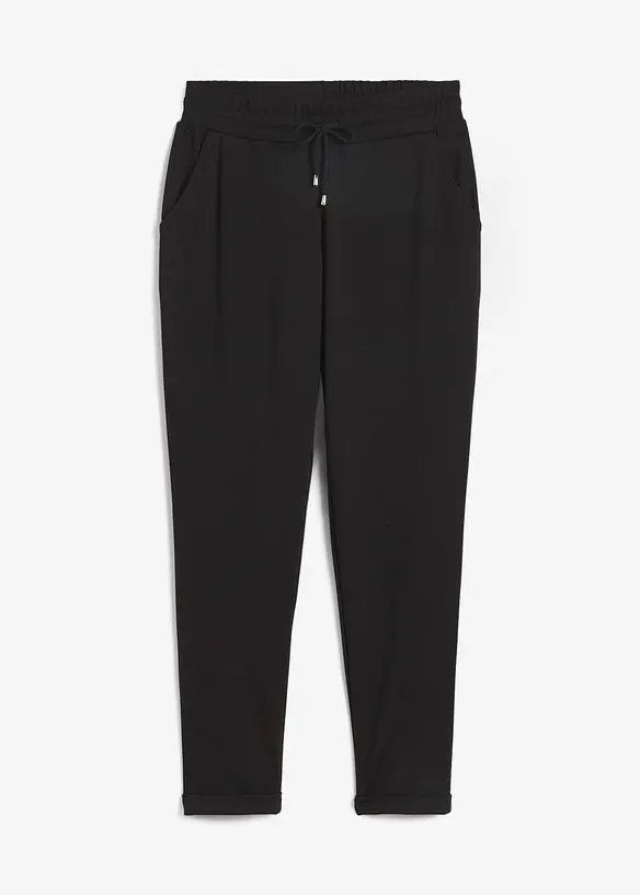 Pantaloni con elastico in vita in misto viscosa, bonprix