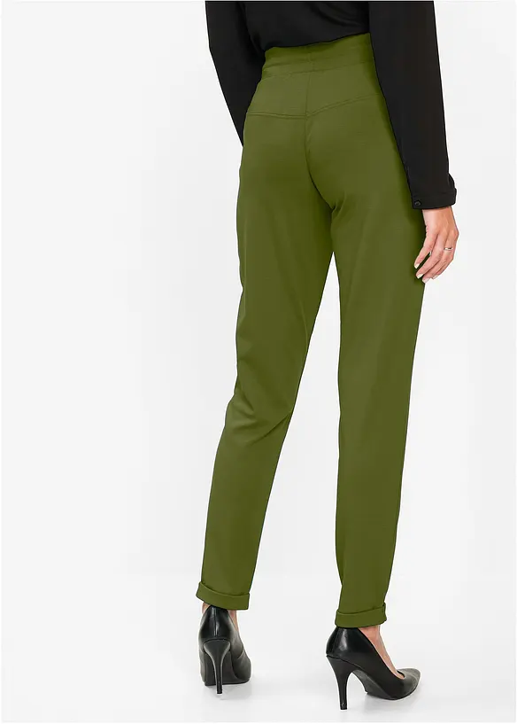 Pantaloni con elastico in vita in misto viscosa, bonprix