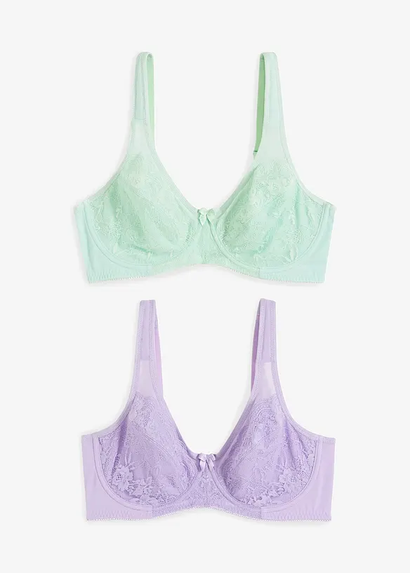 Reggiseno minimizer con spalline imbottite (pacco da 2), bonprix