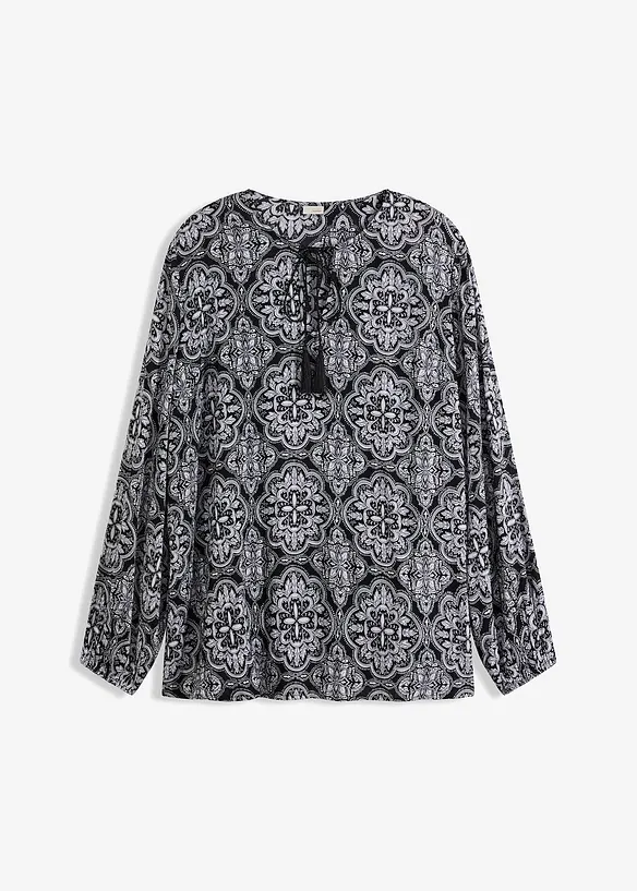 Blusa in viscosa strutturata, bonprix