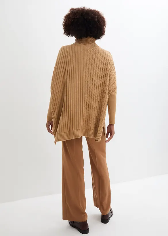 Maglione oversize stile poncho, bonprix