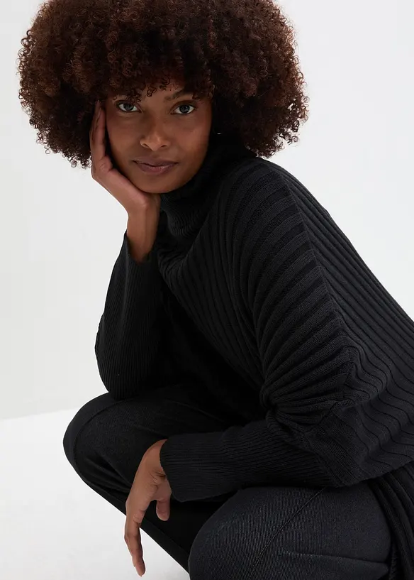 Maglione oversize stile poncho, bonprix