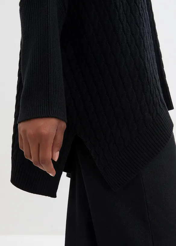 Maglione oversize stile poncho, bonprix