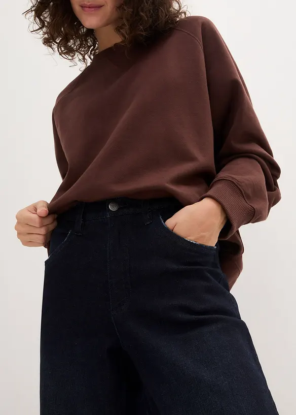 Jeans barrel con bordo vita confortevole, vita alta, bonprix